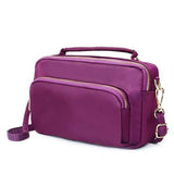 Women Nylon Waterproof Multi Pocket Zipper Handbag Crossbody Bag