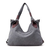 Women Canvas Durable Tote Casual Functional Handbag Shoulder Bag Crossbody Bag