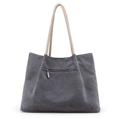 Women Durable Canvas Casual Retro Elegant Vintage Large Capacity Handbag