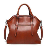 Women High Quality PU Leather Vintage Elegant Functional Handbag Shoulder Bag