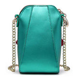 6 Inches Cell Phone Pu Leather  Women National Style Flowers Crossbody Bag Shoulder Bag