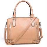 Women PU leather Multi Pocket Casual Vintage Handbag Shoulder Bag