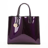 Women Quality Patent Leather Vintage Elegant Handbag Shoulder Bag Crossbody Bag