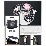 Women Casual Embroidery Tote Daily Shopping Shoulder Bag Handbag