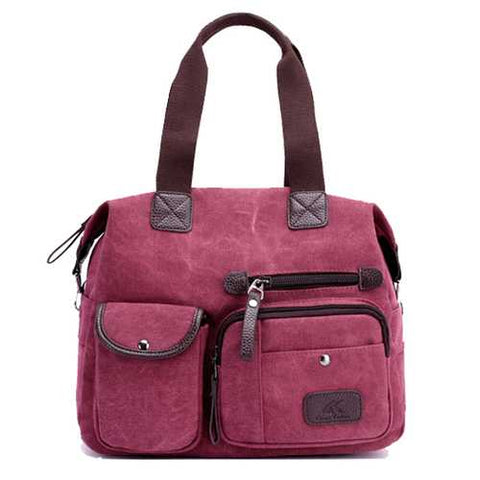 Women Canvas Large Capacity Sport Travel Crossbody Bag