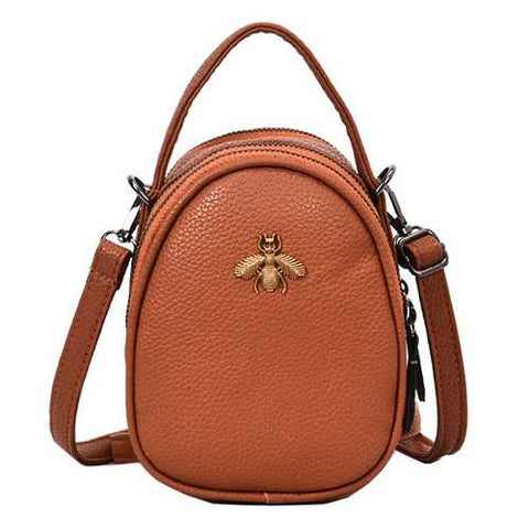 Metallic Bee Bag Shoulder Bag Crossbody Bag Multi-pocket Diagonal Portable Handbag