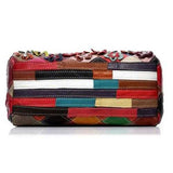 Women Elegant Flower Patchwork Crossbody Bag Handbag