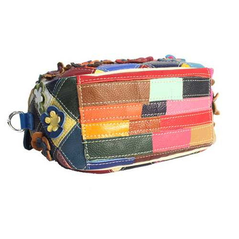 Genuine Leather Color Bags Handbags Crossbody Bags For Women