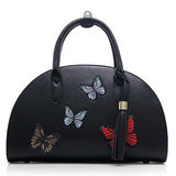 Women National Style Semicircle Handbag Shoulder Bag Crossbo