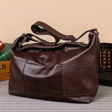 Women Retro Genuine Leather Cowhide Crossbody Bag