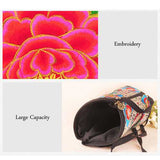 Women Embroidered National Style Crossbody Bag