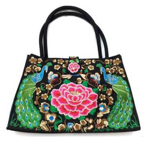 National Style Tote Bag Fashion Embroidery Bag Handbag