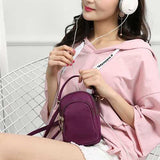 Women Nylon Waterproof Portable Phone Bag
