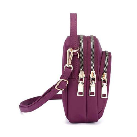 Women Nylon Waterproof Portable Phone Bag