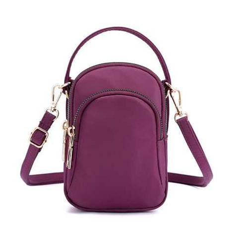 Women Nylon Waterproof Portable Phone Bag