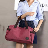Women Men Durable Canvas Casual Handbags Shoulder Bags Crossbody Bags