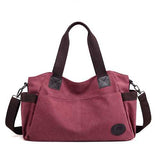 Women Men Durable Canvas Casual Handbags Shoulder Bags Crossbody Bags