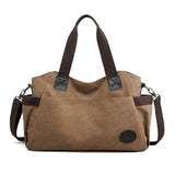 Women Men Durable Canvas Casual Handbags Shoulder Bags Crossbody Bags