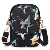 Print Nylon Casual Light 5.5inch Phone Bag Flap Shoulder Bag