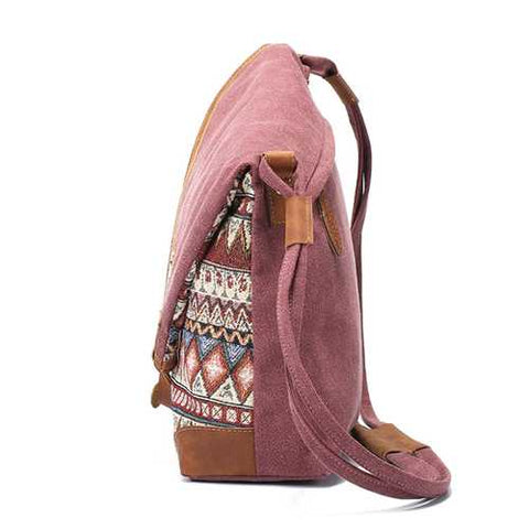 Brenice National Printing Canvas Retro Bohemia Crossbody Bag