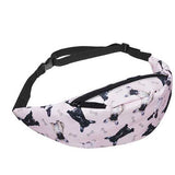 Women Print Unicorn Pocket Crossbody Bags Waist Bags