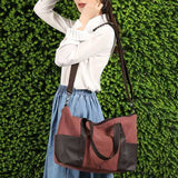 Women Canvas Durable Large Capacity Handbag Multi-function L