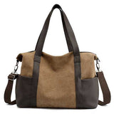 Women Canvas Durable Large Capacity Handbag Multi-function L