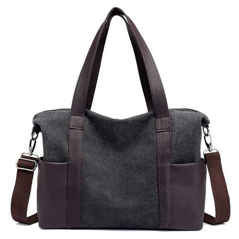 Women Canvas Durable Large Capacity Handbag Multi-function L