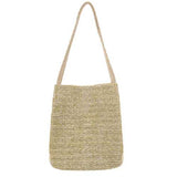 Women Woven Shoulder Bag Handbag Beach Bag