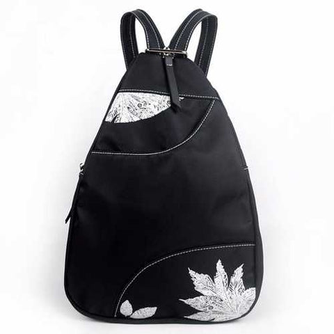 Women Chinese Style Nylon Waterproof Crossbody Bag Backpack