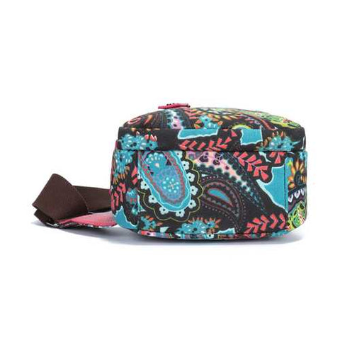 Brenice National Floral Light Women Sling Bag Chest Bag