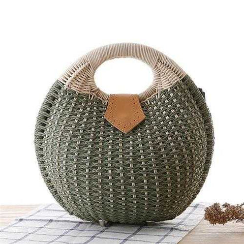 Women Nest Tote Handbag Summer Beach Bag Straw Bag Handbag