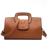 Women Crocodile Pattern Crossbody Bags Messenger Bags