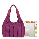 CHIBAO Women Nylon Light Weight Tote Handbag Shoulder Bag