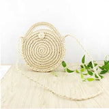 Women Straw Canteen Light Crossbody Bag Phone Bag Beach Bags