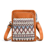 Brenice Women Canvas Bohemian Shoulder Crossbody Bag