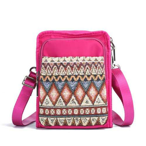 Brenice Women Canvas Bohemian Shoulder Crossbody Bag