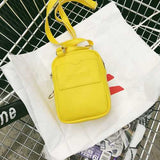 Women PU Simple Wild Zipper Crossbody Bag Shoulder Bag