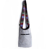 Women National Style Printed Art Cotton Crossbody Bag