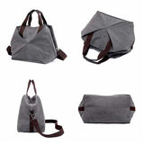 KVKY Women Canvas Tote Handbag Shopping Bag Crossbody Bag