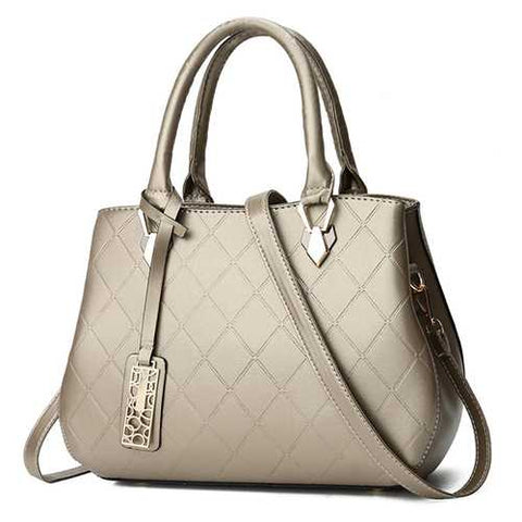 Women Tote Handbag Elegant Minimalist Fashion Solid Shoulder Crossbody Bag