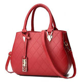 Women Tote Handbag Elegant Minimalist Fashion Solid Shoulder Crossbody Bag