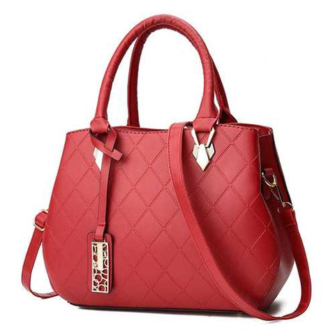 Women Tote Handbag Elegant Minimalist Fashion Solid Shoulder Crossbody Bag