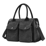 KVKY Canvas Tote Handbags Simple Shoulder Bags