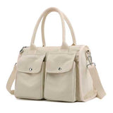 KVKY Canvas Tote Handbags Simple Shoulder Bags