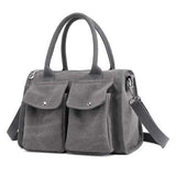 KVKY Canvas Tote Handbags Simple Shoulder Bags