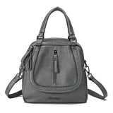 Brenice Women Multifunction Soft Handbag Vintage Bohemian Shoulder Crossbody Bag Backpack