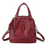 Brenice Women Multifunction Soft Handbag Vintage Bohemian Shoulder Crossbody Bag Backpack
