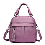 Women Leisure Solid Handbag Multi-function Backpack