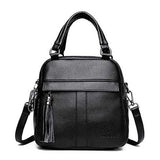 Women Leisure Solid Handbag Multi-function Backpack